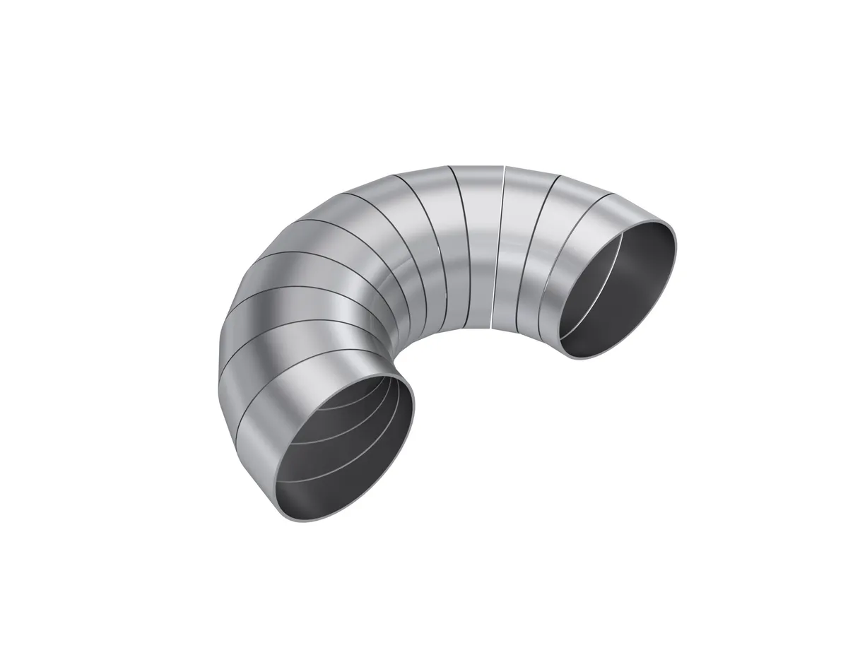Universal T304 Stainless Steel 3 Inch Diameter 180 Degree Pie Cut Kit MBRP product image