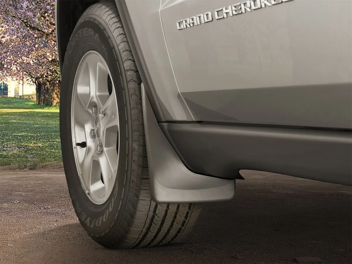 11- Grand Cherokee Front Black No Drill Mudflaps product image