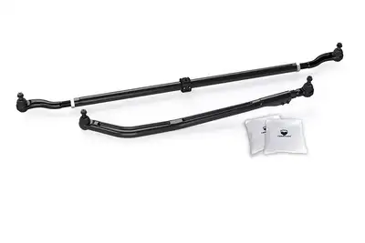 TeraFlex 18c Jeep Wrangler JL 20c Gladiator JT HD Forged Tie/Drag Link Kit (0–6in Lift)