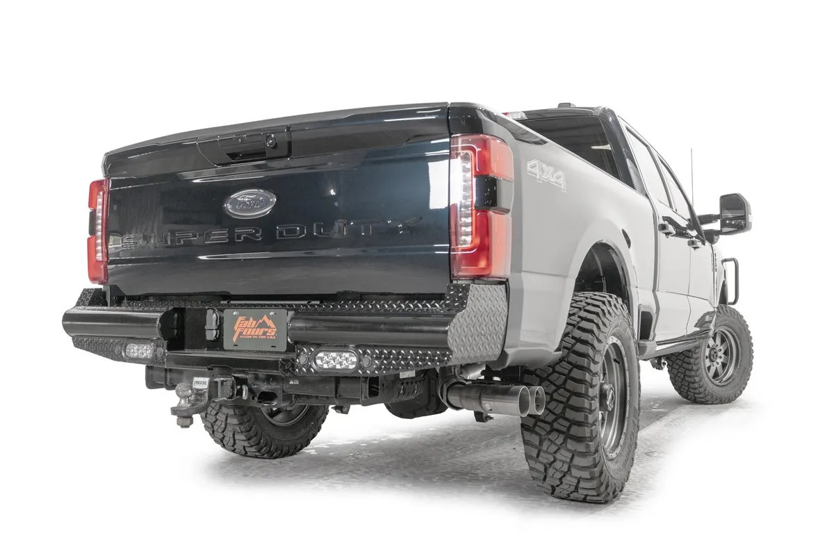 Ford Super Duty F250-F350 Black Steel Rear Bumper product image