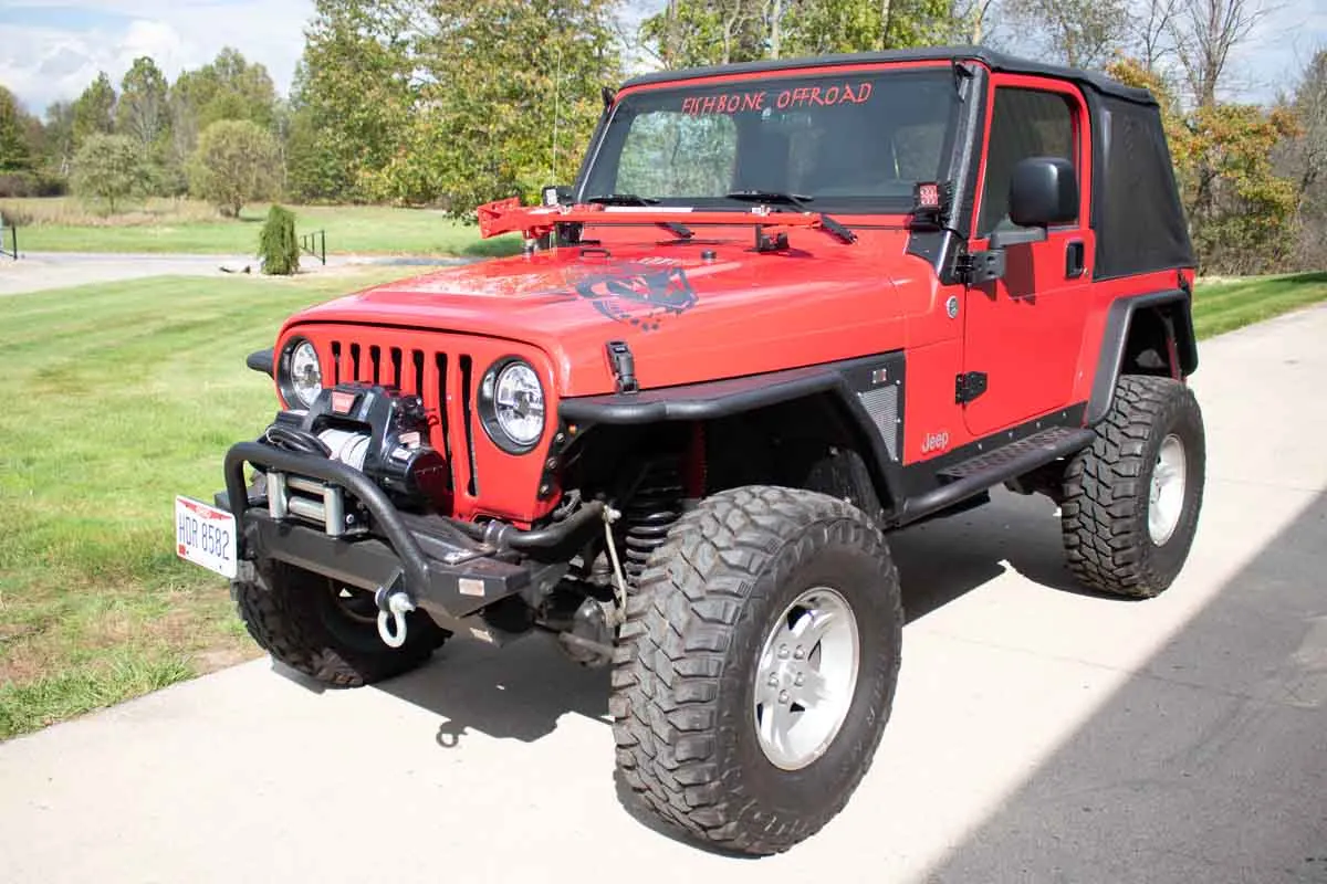 Fishbone Offroad Hi-Lift Jack Hood Mount for 1997-2006 Jeep Wrangler FB21313 product image