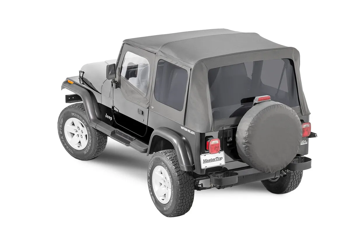 Jeep YJ Replacement Top With Door Skins Tinted Glass For 88-95 Jeep Wrangler YJ Black Diamond MasterTop product image