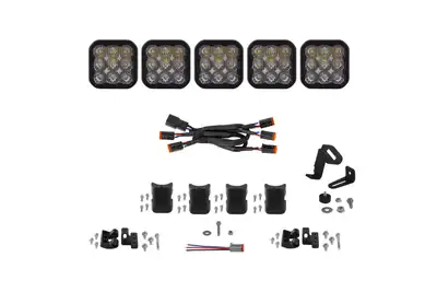 Diode Dynamics Diode Dynamics - SS5 Pro Universal CrossLink 5-Pod Lightbar White Driving