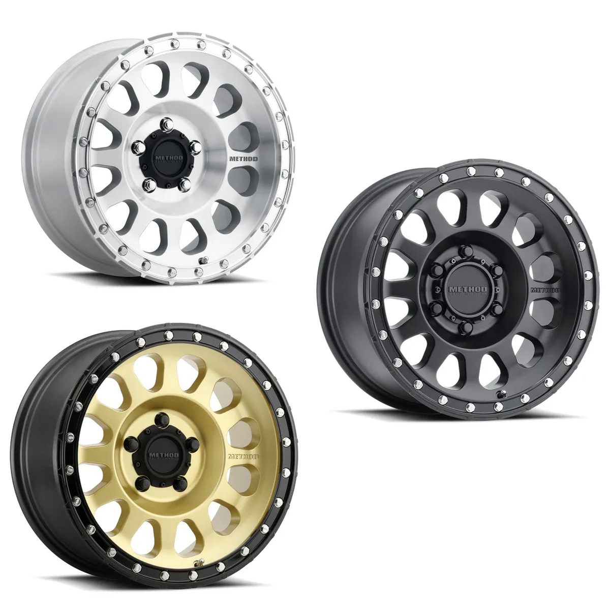 Method Race Wheels MR315 17x8.5 0mm Offset 6x135 87mm Centerbore Polished - Gloss Black Lip MR315785161700 product image