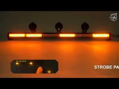 Xprite 35" COB Traffic Advisor Strobe Light Bar | Warrant G2 Series