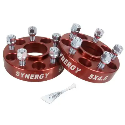 Synergy Manufacturing Jeep Hub Centric Wheel Spacers 5X4.5-1.50 Inch Width 1/2-20 UNF Stud Size Synergy MFG