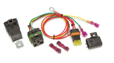 Painless Wiring High Beam Headlight Relay Kit; Incl. Heavy Duty Weatherproof 40 Amp Relay; Weatherproof Relay Base w/Wire Harness; Crimp Terminals; Mounting Hardware;