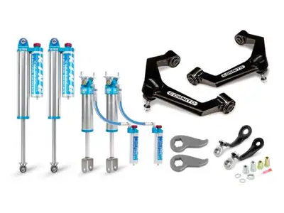 Cognito Motorsports Truck 3-Inch Elite Leveling Kit with King 2.5 Reservoir Shocks for 2020-2024 Silverado/Sierra 2500/3500 2WD/4WD Cognito
