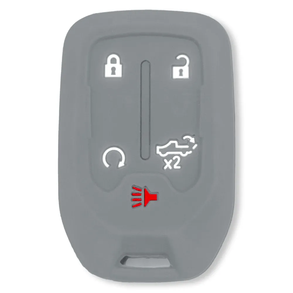 GMC & Chevy 19-21 Sierra & Silverado 1-Piece 100% Silicone Rubber Key Fob Cover - Multiple Colors product image