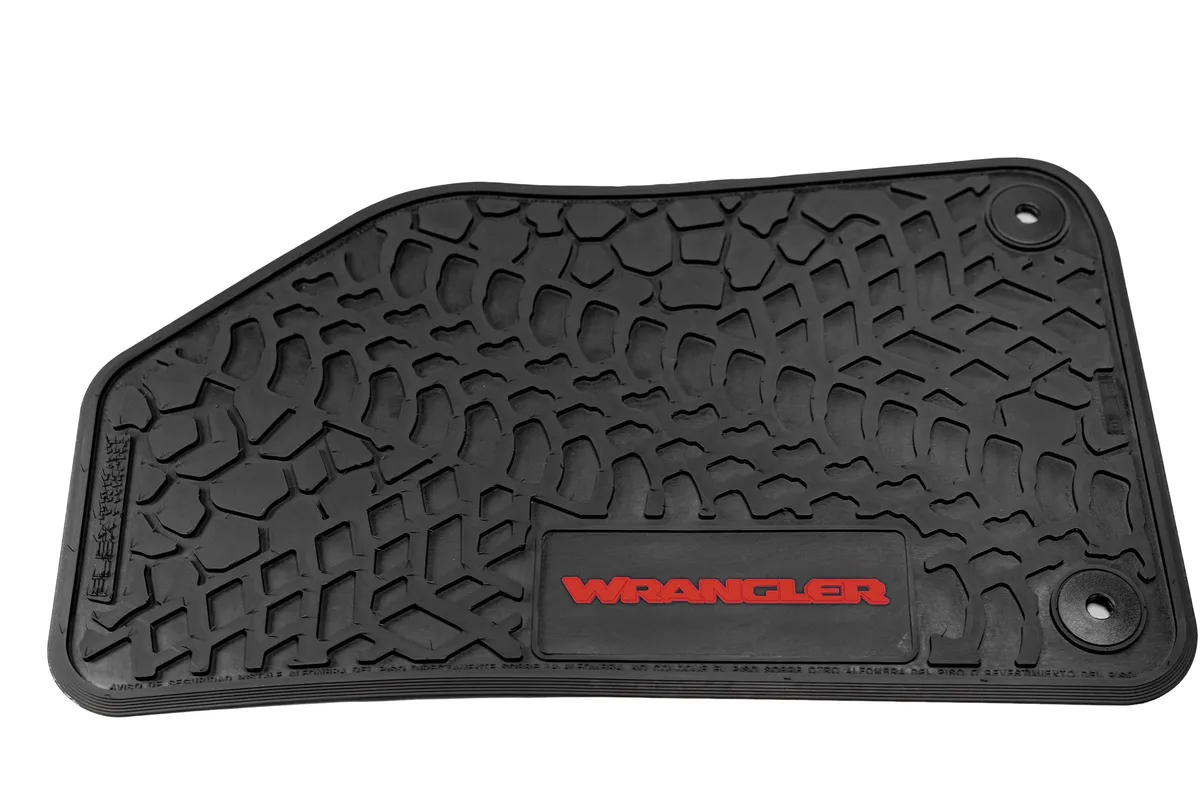 21-24 Jeep 4xe Front and RearTire Tread/Scorched Earth Scene w/ Wrangler Insert - Black w/ Dark Blue Insert product image