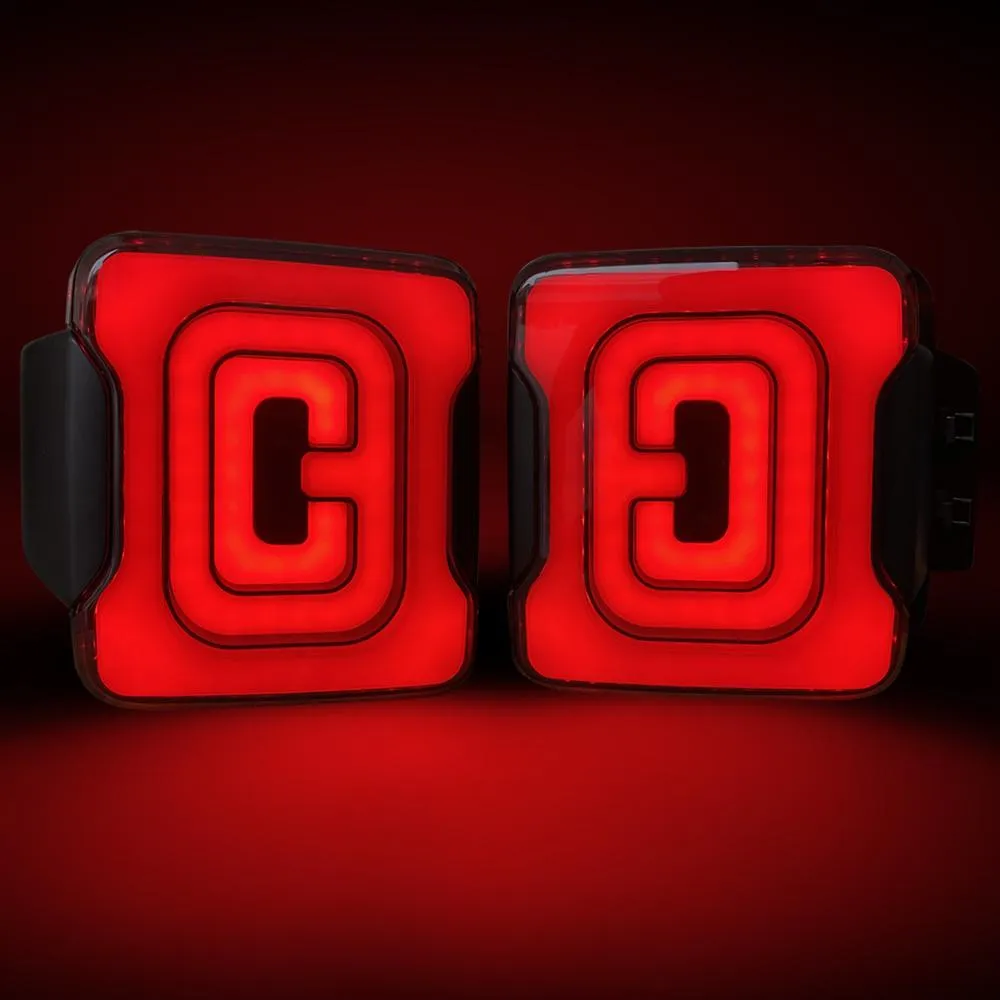 American Modified Amjpca03303 Tunnel Tail Lights - Smoked Lens product image