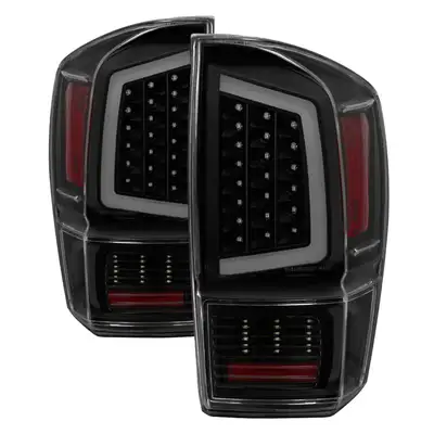 Spyder Auto XTune Light Bar LED Tail Lights; Black Smoked;