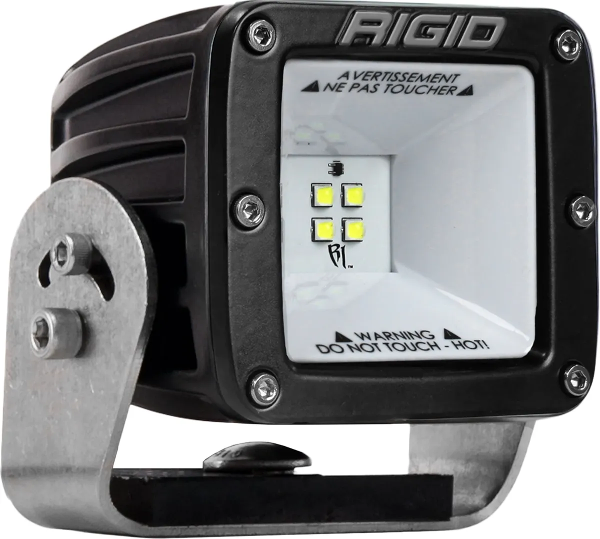 RIGID 2X2 115 Degree DC LED Scene Light, Surface Mount, Black Housing, Single product image