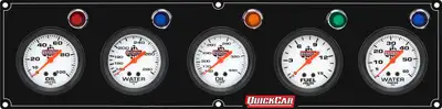 Quickcar Racing Products 5 Gauge Panel OP/WT/OT/FP15/WP Black