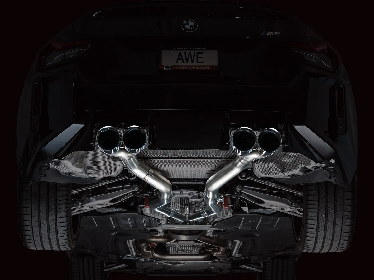 AWE SwitchPath™ Exhaust for BMW G87 M2 - Chrome Silver Tips product image