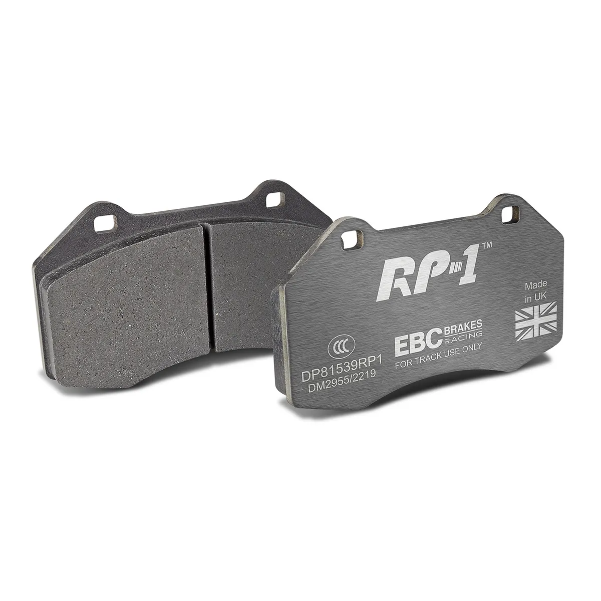 EBC RP-1 Race Brake Pads; Rotor Num: RK7507; Vented; 5 Bolt Holes; 12.4 in. Rotor Dia.; 316/320/305/330/312/340/330 mm. Dia.; D1379 FMSI Design; product image