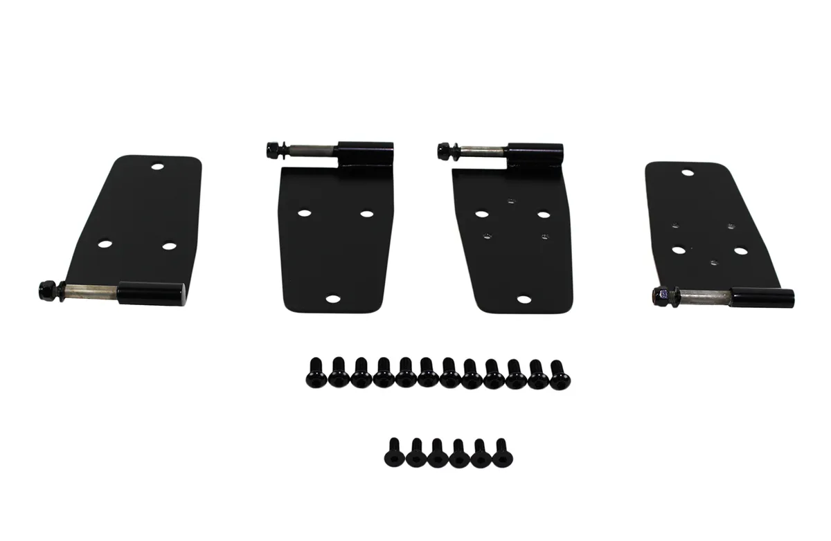 Jeep CJ/YJ Hardtop Door Hinge Set 4 Pieces 76-93 CJ and Wrangler YJ Powdercoat Black Kentrol product image
