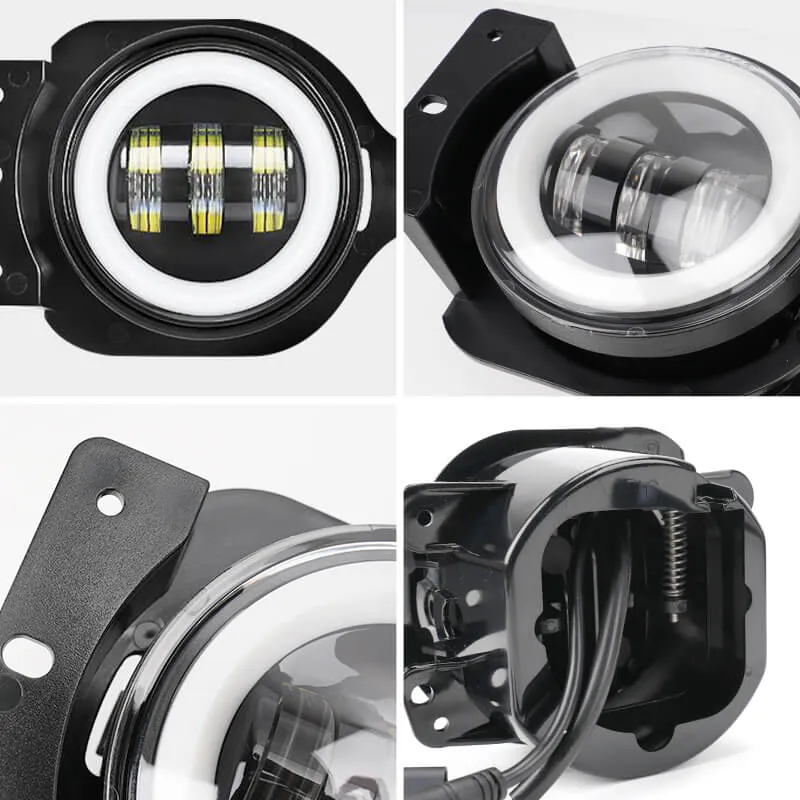 "multi-Function 9"" LED Rgbw Headlights & Rgbw Fog Lights For 2018-2026 Jeep JL And Jt" product image