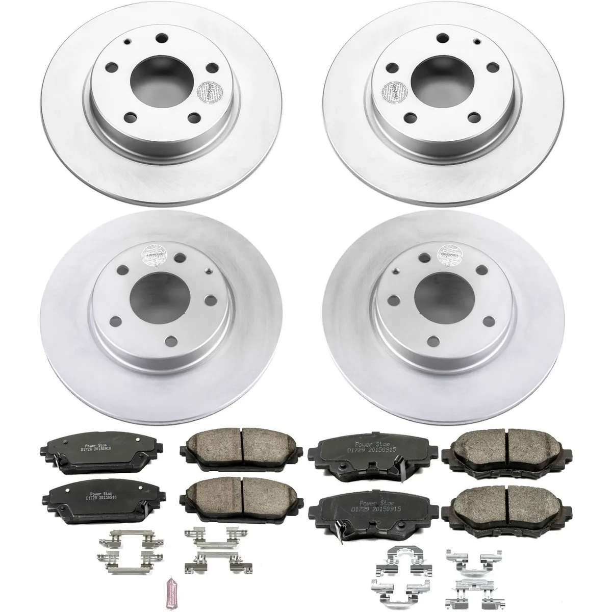 Z17 Geomet Coated Rotor Kit: Genuine Geomet Fully Coated Rotors; Ceramic Pads W/Hardware product image