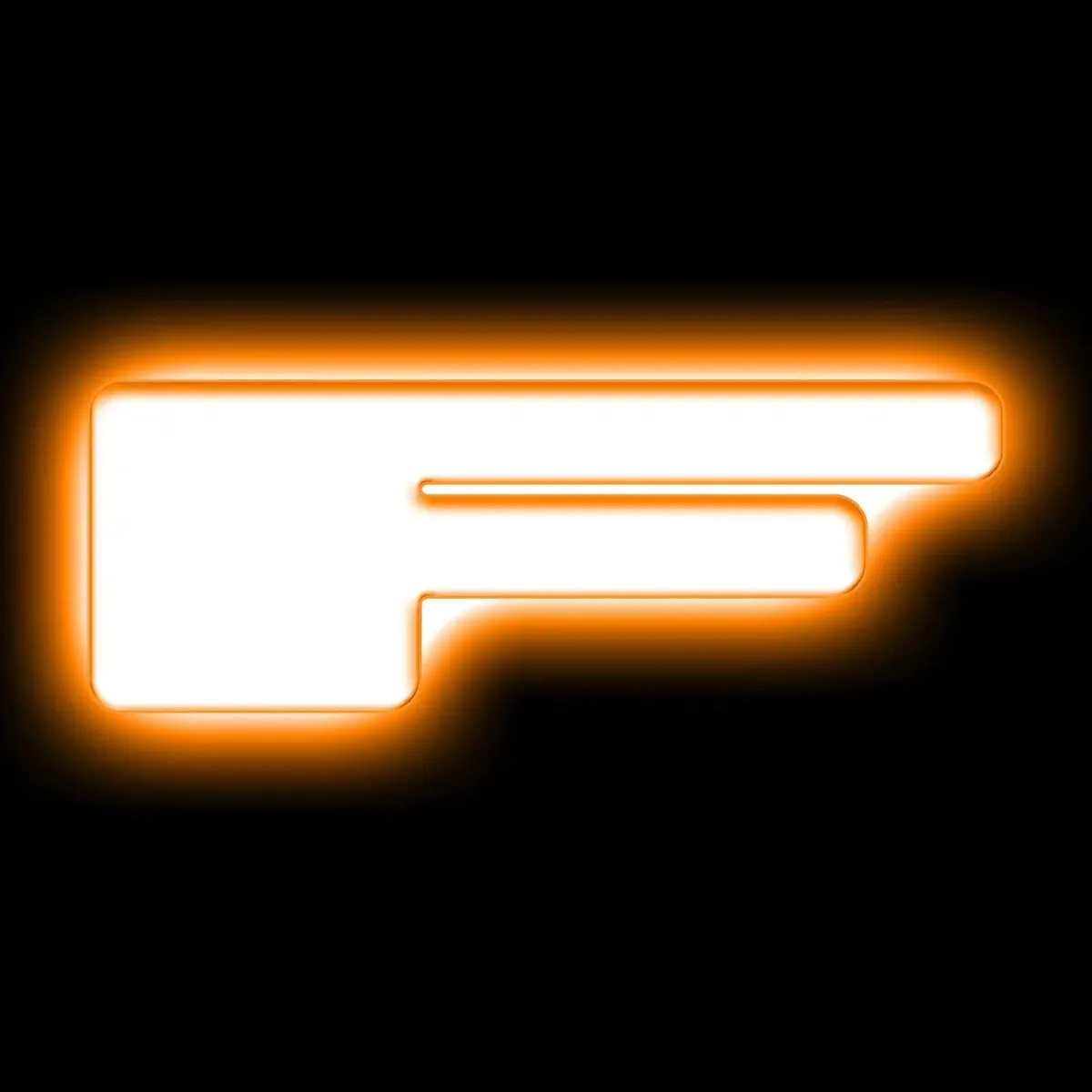ORACLE Lighting Universal Illuminated LED Letter Badges - Matte Black Surface Finish - E product image