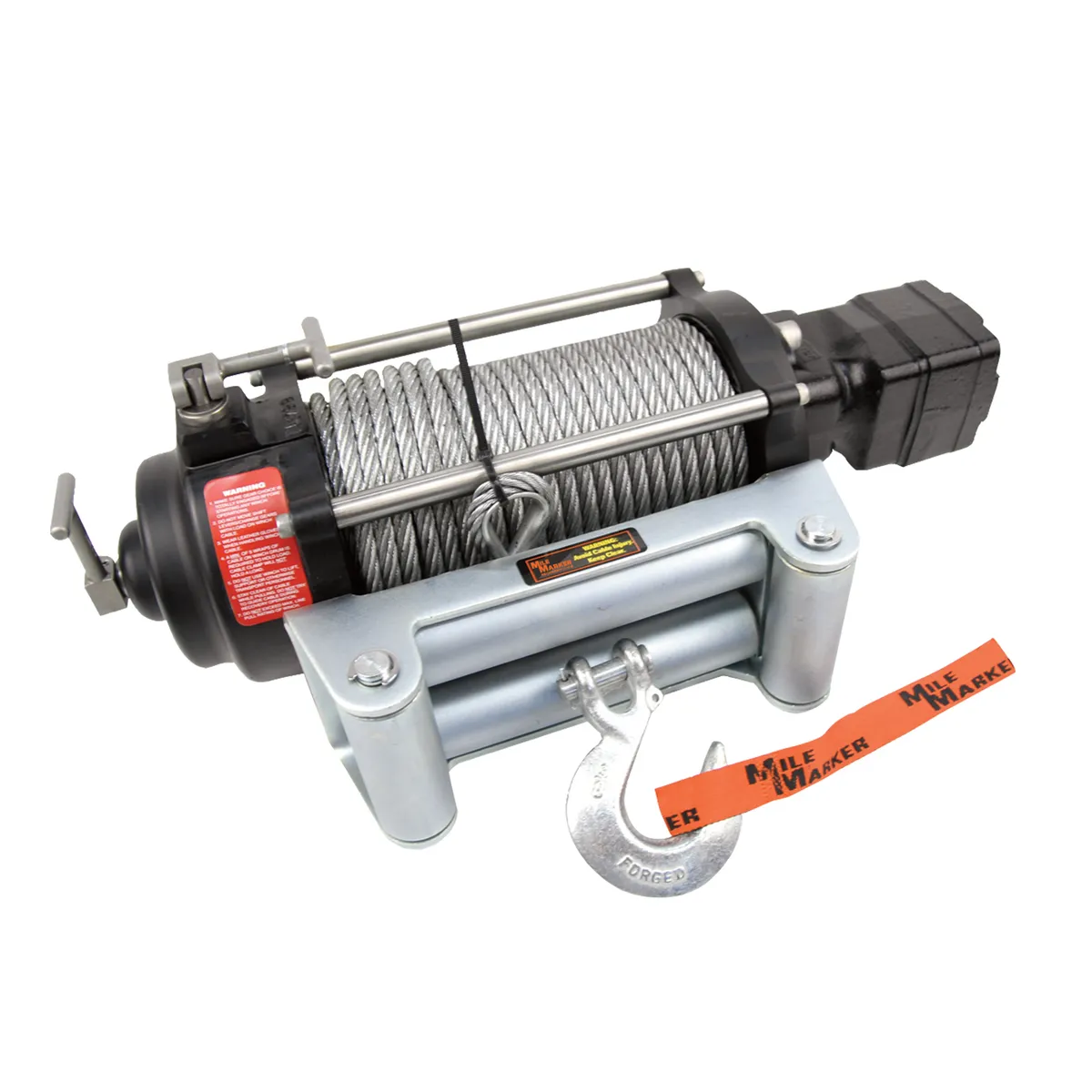 9000 LB Hydraulic Winch 14 C.I. Hydraulic Motor w/Roller Fairlead 100 Foot Cable H9000 Mile Marker product image