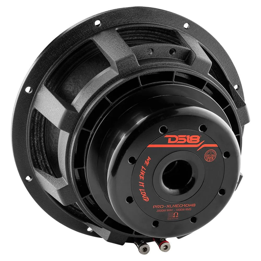 PRO 10" Neodymium Mid-Bass Loudspeaker 1000 Watts Rms 8-Ohm product image