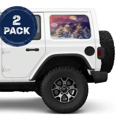 Under The Sun Inserts Snowy Field Side Windows Printed Vinyl Decal