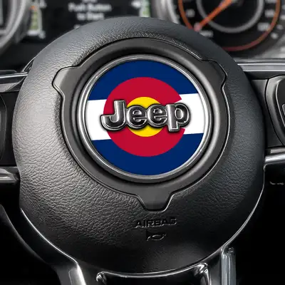 Under The Sun Inserts Colorado State Flag Steering Wheel Decal