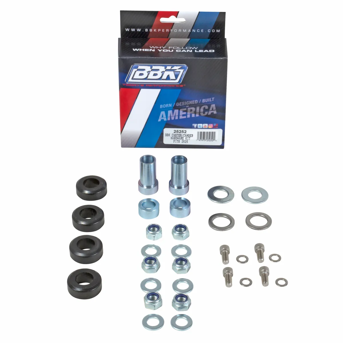 1979-1993 Mustang Front Caster Camber Plate Hardware Kit For 2525 product image
