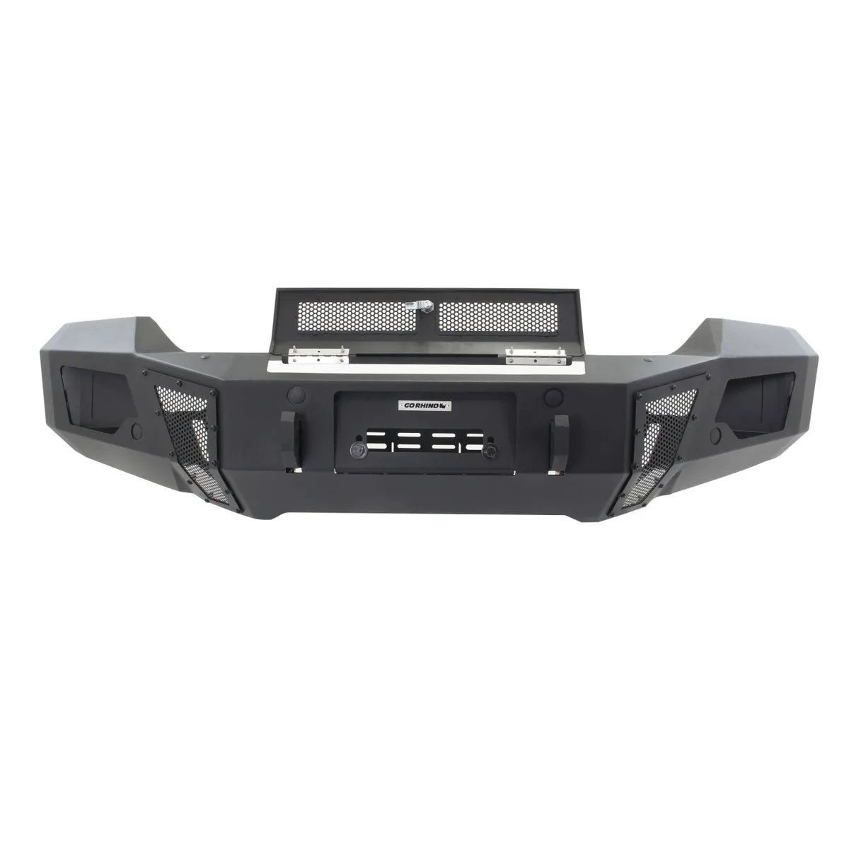 1618 Silverado 1500/ 2019 Silverado 1500 ld Br6 Steel Winch Bumper Textured Bla product image