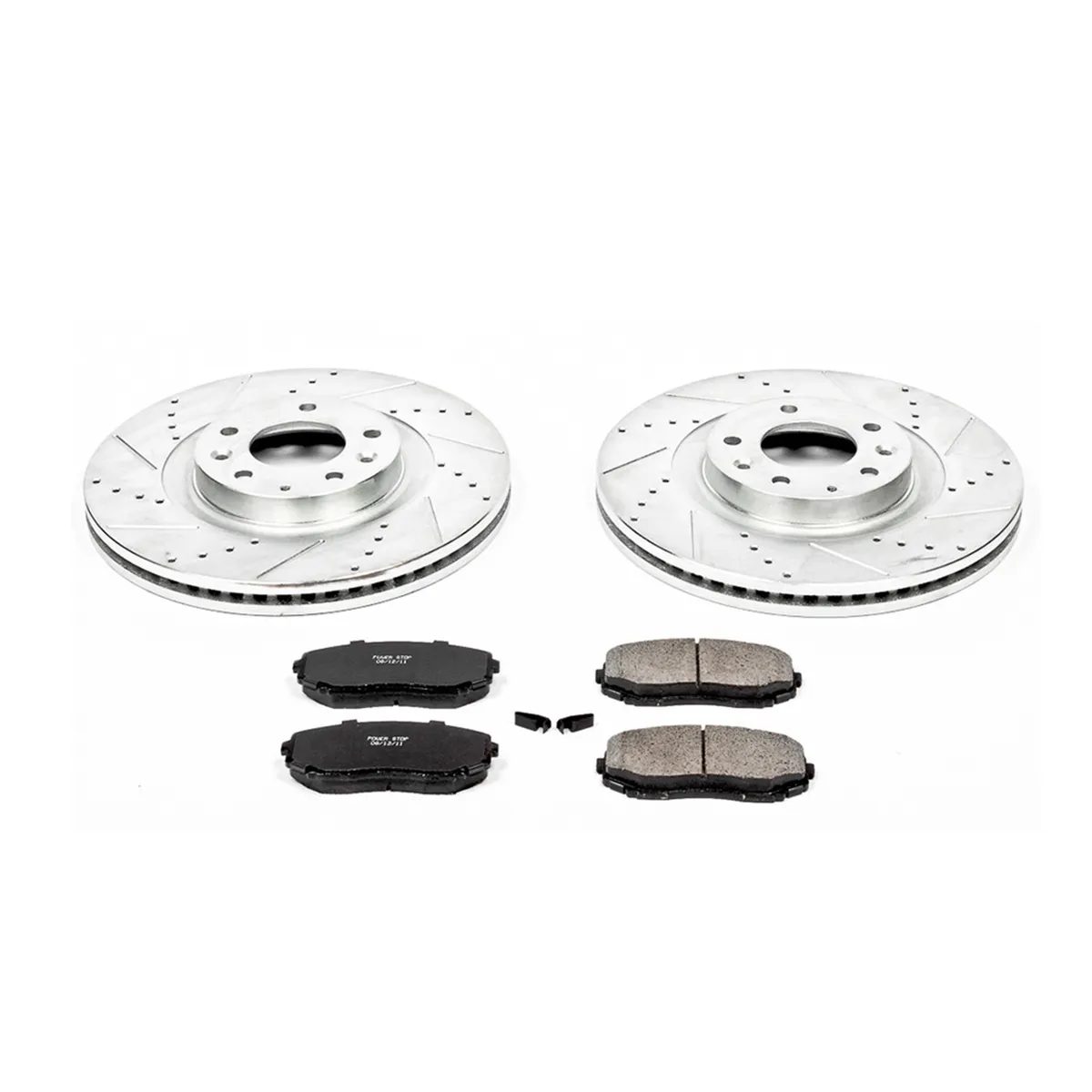 Z23 Evolution Sport Upgrade Kit: Drilled/Slotted Rotors; Carbon-Fiber Ceramic Pads W/Hardware product image