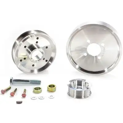 BBK Performance Bbk Mustang Gt/00-01 Cobra 3 pc Under Drive Pulley Kit (Aluminum)