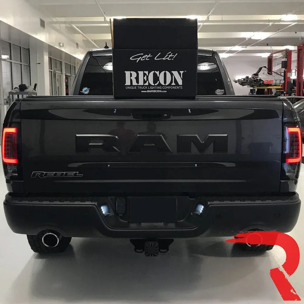 Dodge 09-18 RAM 1500 And 10-18 RAM 25003500 Oled Tail Lights Replaces Factory OEM Halogen Tail Lights - Smoked Lens product image
