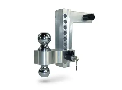 Pacbrake HP10598-1 Pacbrake Ball Mount - 2 shank 8 Drop Chrome