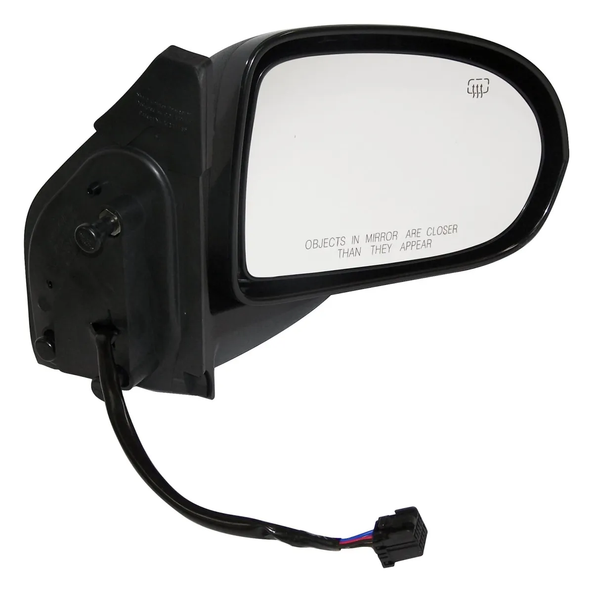 Crown Automotive Jeep Replacement 5115046AD Right Power Heated, Manual Folding Mirror for 07-15 Jeep MK Compass, Black product image