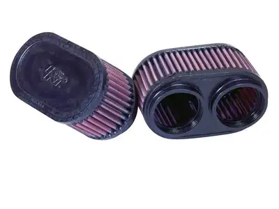 K&N 2-3/8dual Flg, Gsxr, Oval (2 Per Box) Universal Rubber Filter