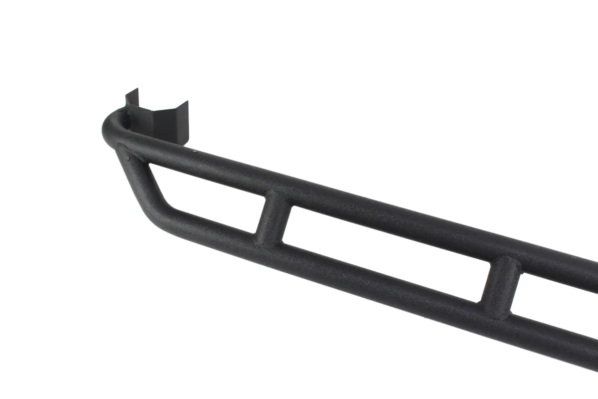Jeep JK Rock Sliders 4 Door 07-18 Wrangler JK Unlimited Steel Black Textured Powdercoat Fishbone Offroad product image