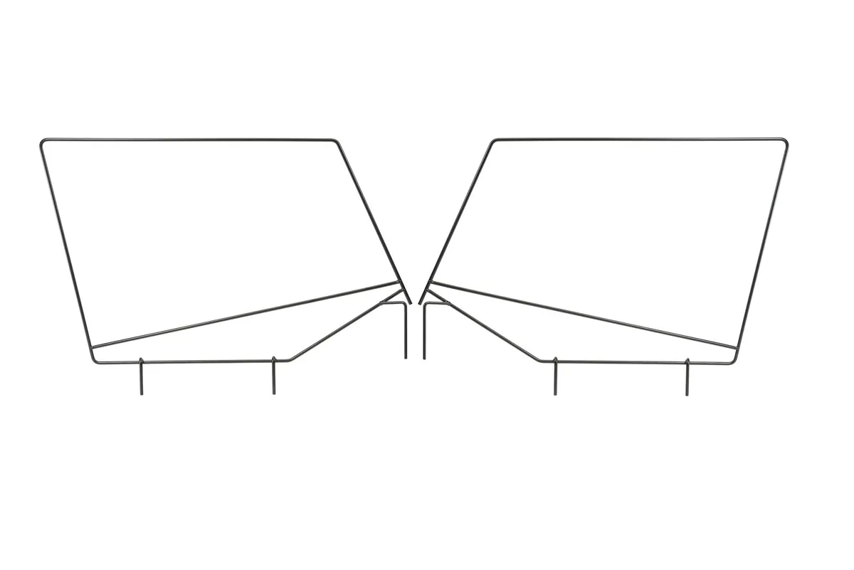 Jeep YJ Upper Steel Door Frames Pair For 87-95 Wrangler YJ Black Powdercoat MasterTop product image