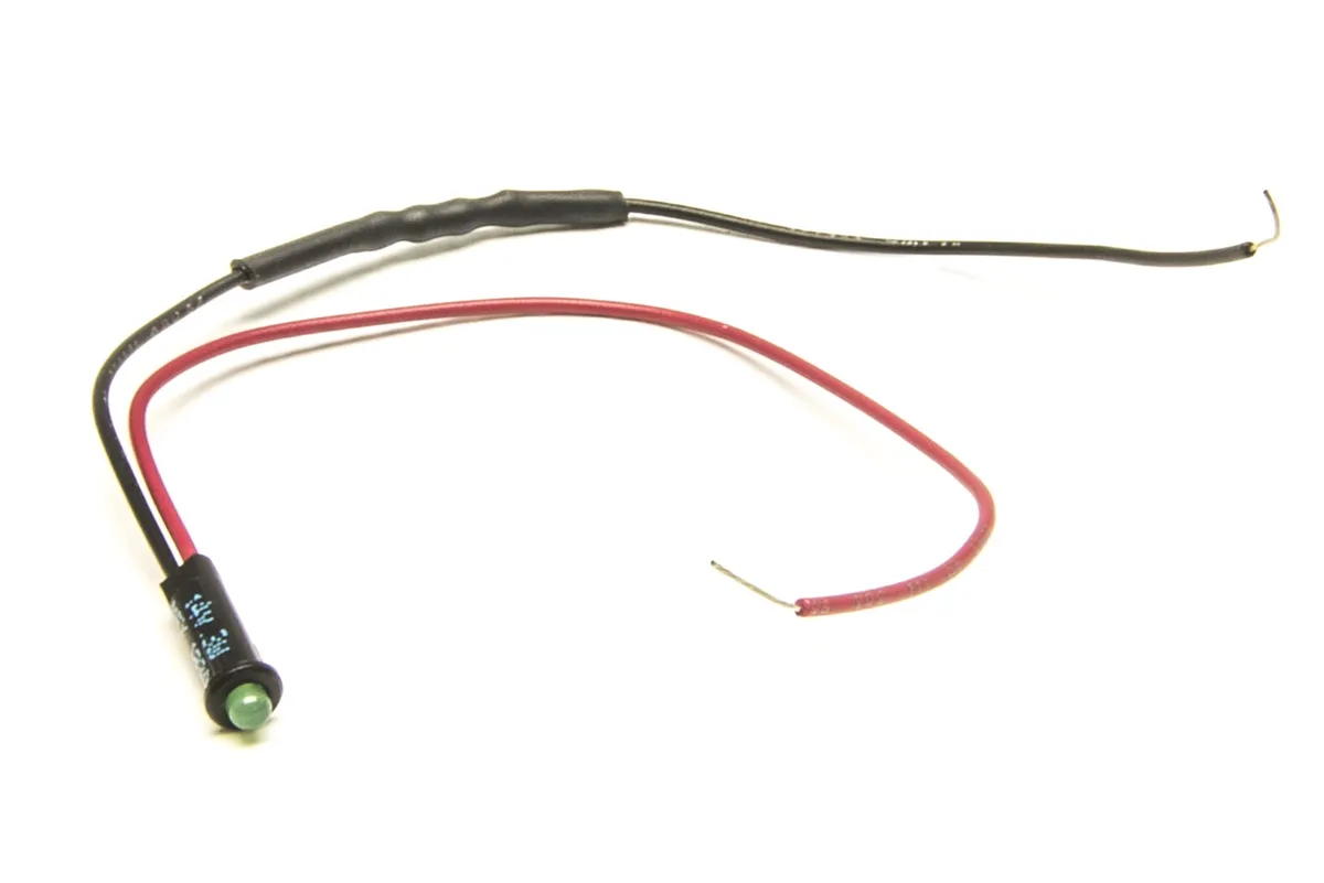 LED Dash Indicator Light; 1/8 in.; Green; product image