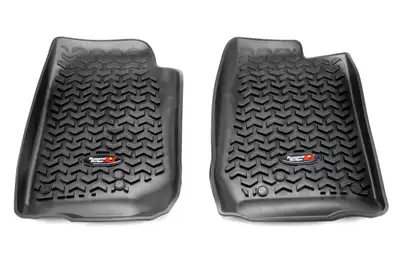 Rugged Ridge 0716 Wrangler JK All Terrain Floor Linerfront Pairblack