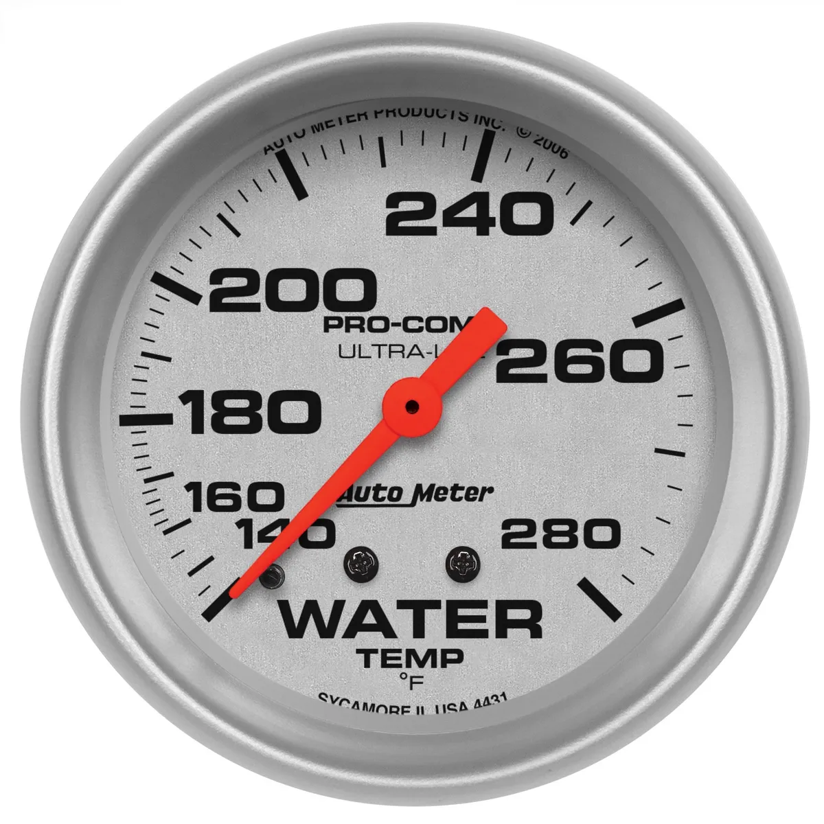 Gauge, Water Temp, 2 5/8", 140-280?F, Mechanical, Ultra-Lite product image