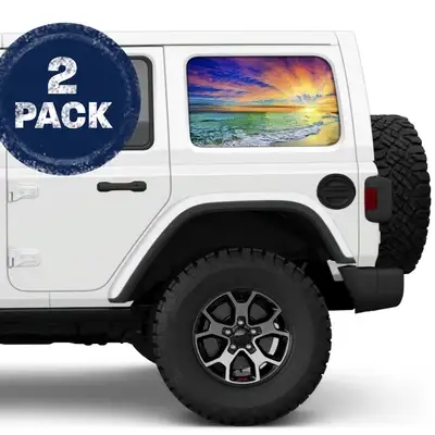 Under The Sun Inserts Sunset Side Windows Printed Vinyl Decal