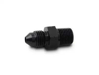 Vibrant Performance Male AN to Male BSPT Adapter Fitting; -6AN To 1/8-28 in. BSPT; Aluminum; Black Anodized;