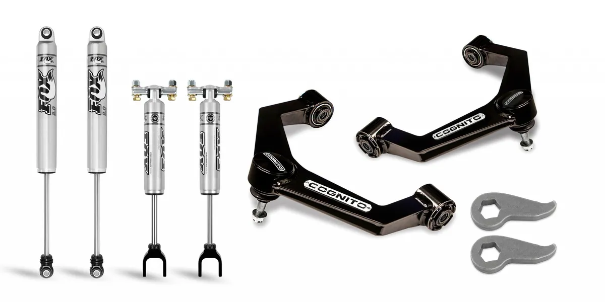 Cognito 3-Inch Performance Leveling Kit With Fox PS 2.0 IFP Shocks for 20-21 Silverado Sierra 2500 3500 2WD 4WD product image