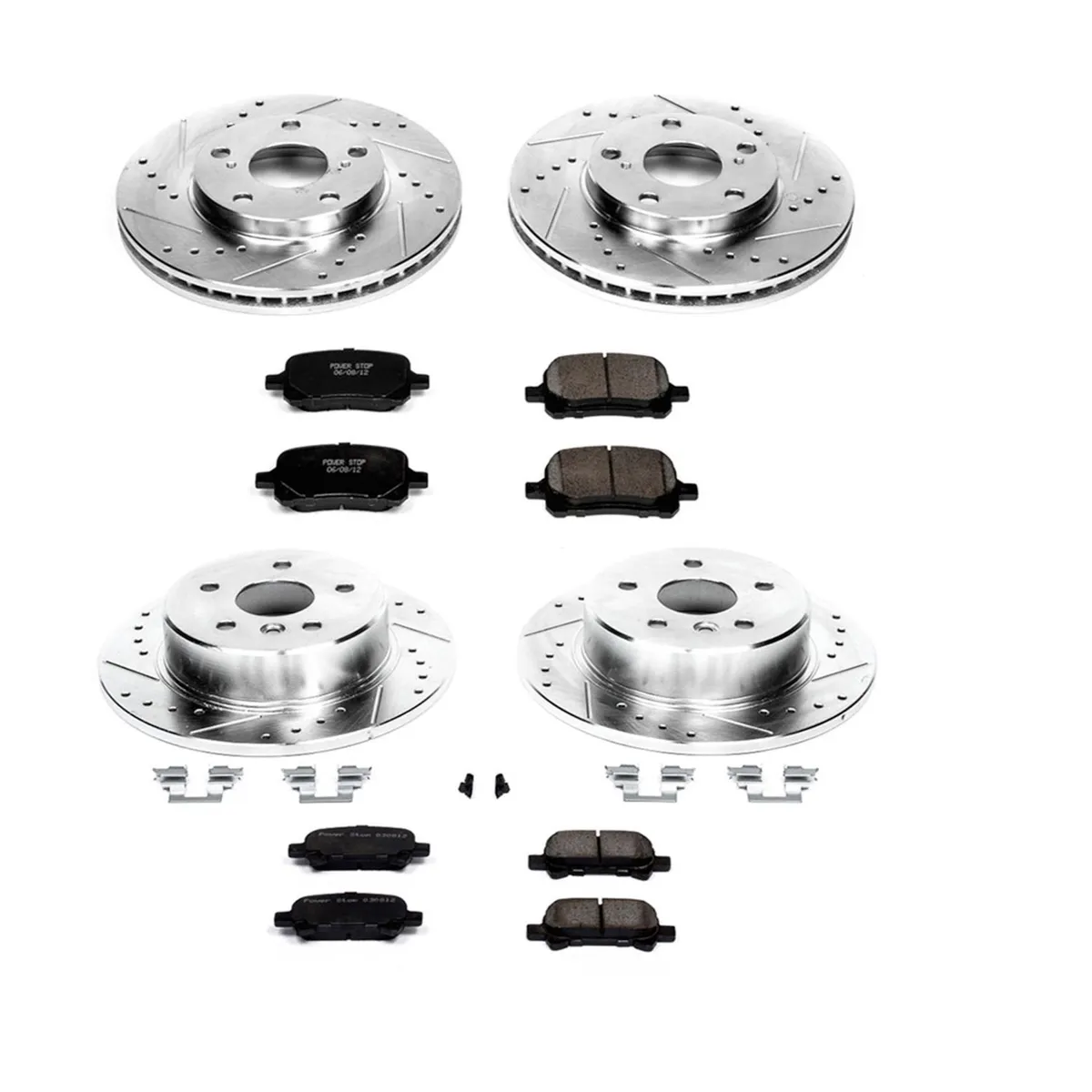 Z23 Evolution Sport Upgrade Kit: Drilled/Slotted Rotors; Carbon-Fiber Ceramic Pads W/Hardware product image
