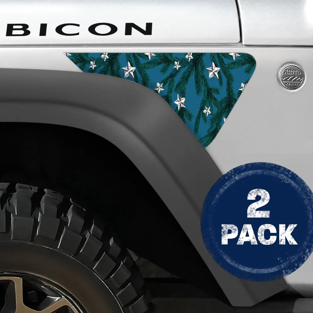 Tree Stars 2pc Vinyl Fender Decal product image