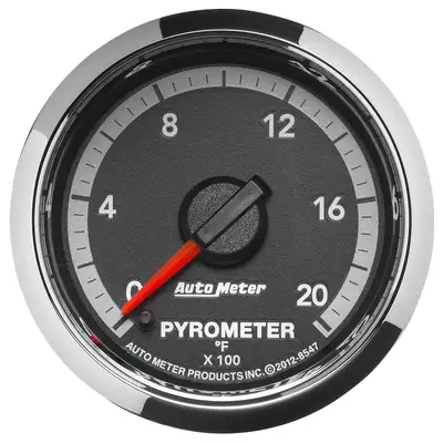 AutoMeter Gauge, Pyro. (EGT), 2 1/16", 2000?F, Stepper Motor, Ram Gen 4 Fact. Match