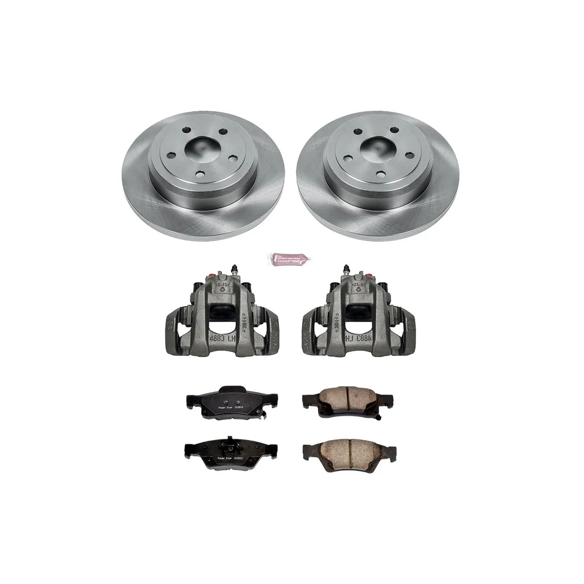 Z17 Direct Replacement Kit: Rotors; Ceramic Pads; Calipers product image