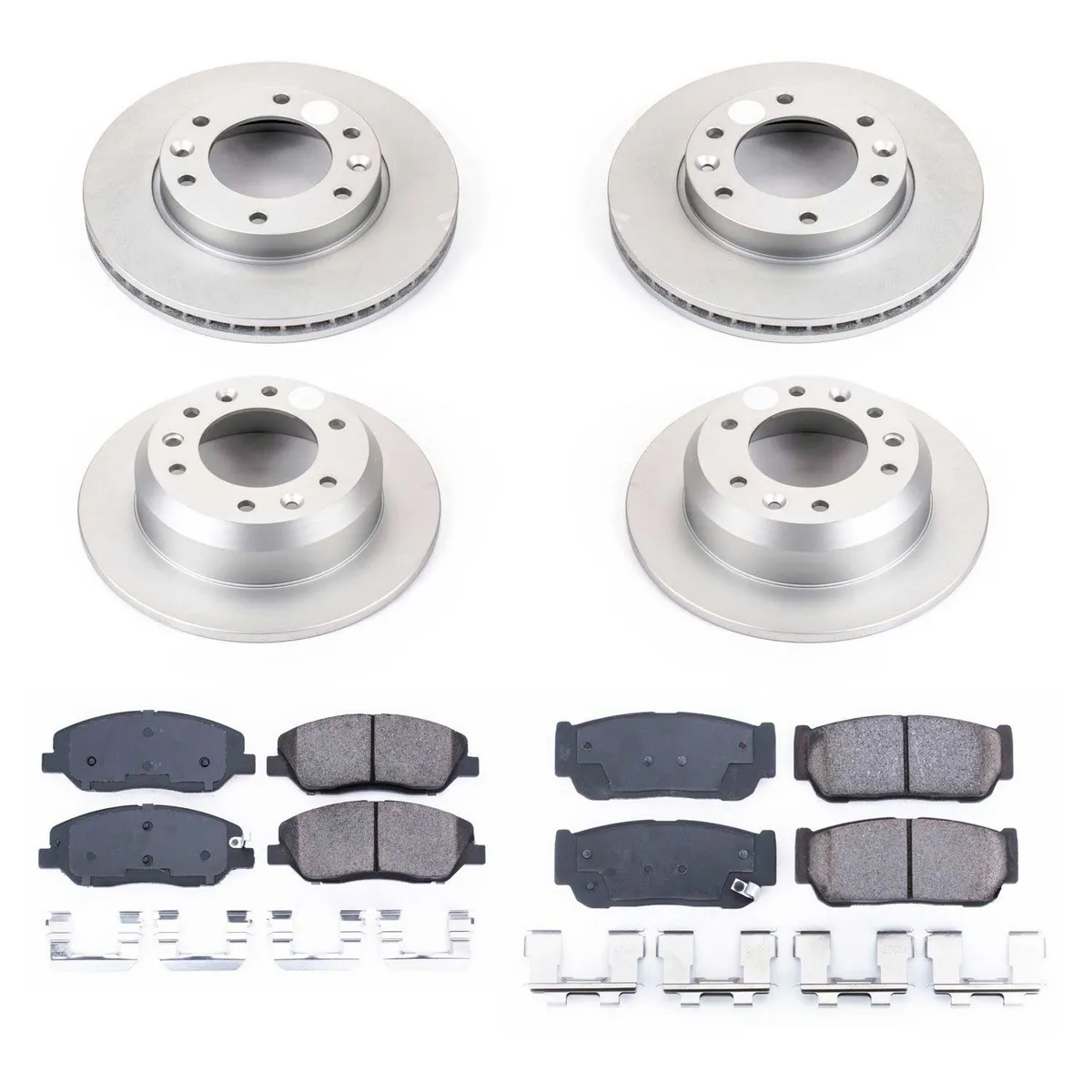Z17 Geomet Coated Rotor Kit: Genuine Geomet Fully Coated Rotors; Ceramic Pads W/Hardware product image