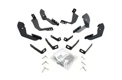 Go Rhino Go Rhino 6840435 - OE Xtreme Side Steps - Mounting Brackets Only -Textured Black